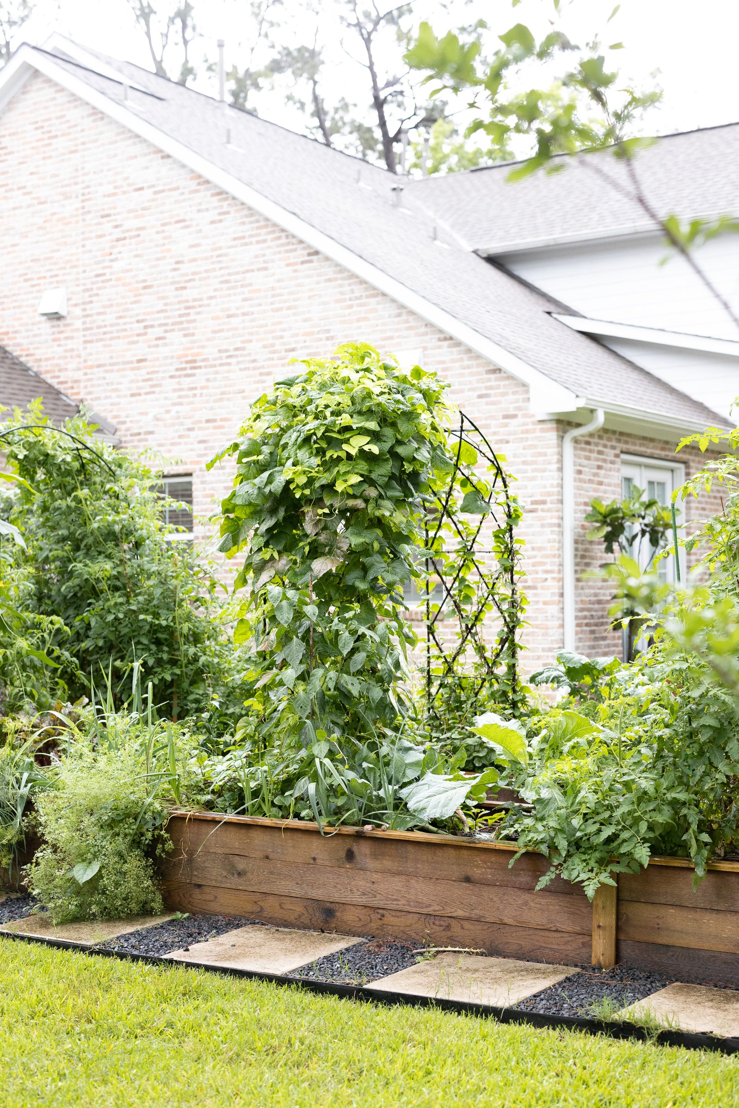 Traditional Diamond Rounded Arch Trellis