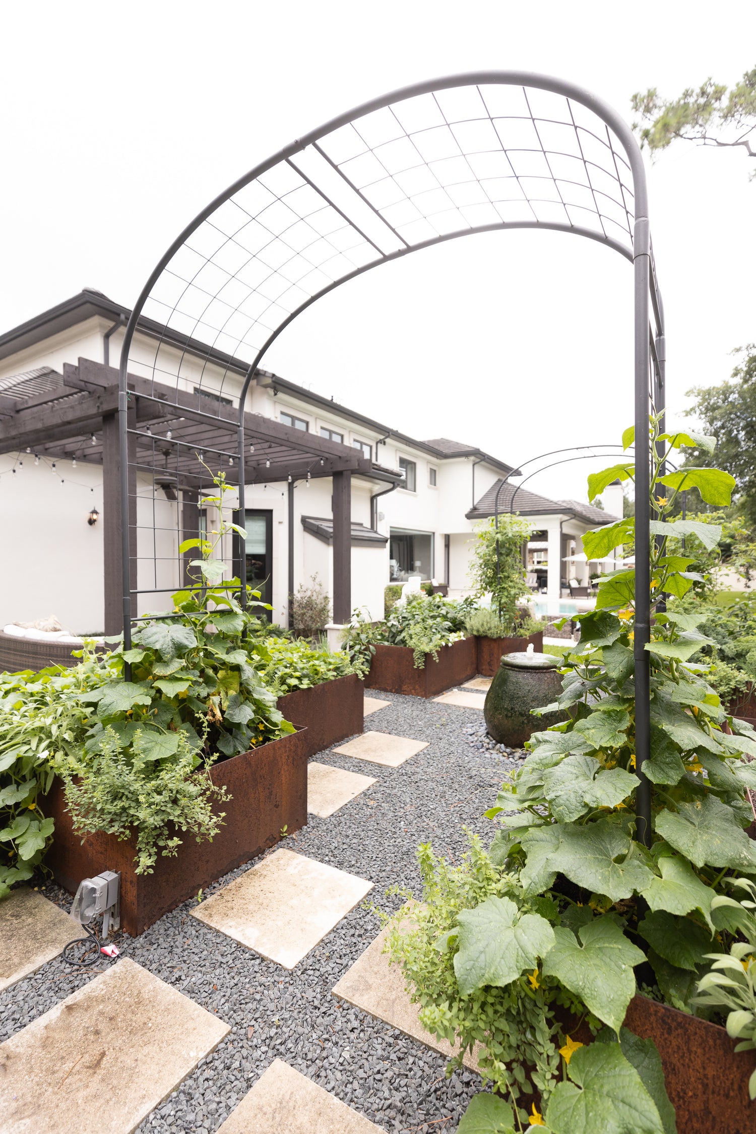 Formal Potager Arch Trellis