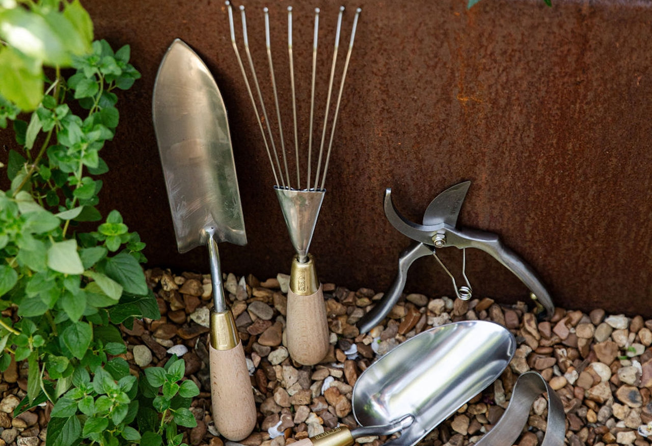 Stainless and Brass Long Thin Trowel