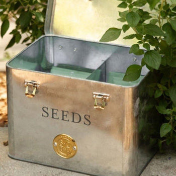 Galvanized Seed Storage Organizer