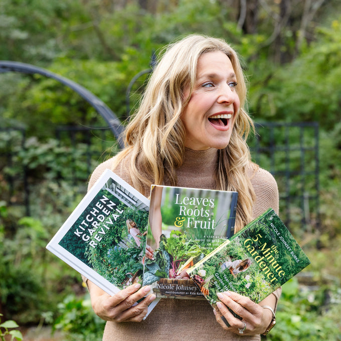 Book Trio: Kitchen Garden Revival, Leaves, Roots and Fruit, and The 5-Minute Gardener