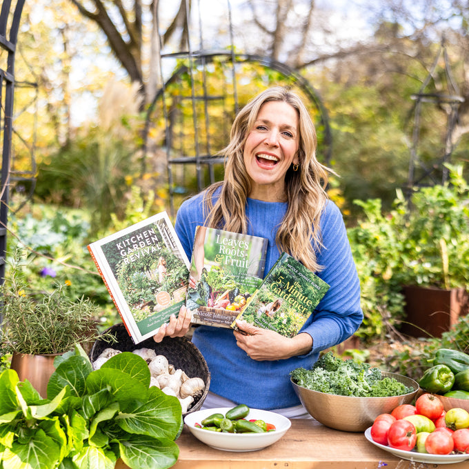 Book Trio: Kitchen Garden Revival, Leaves, Roots and Fruit, and The 5-Minute Gardener