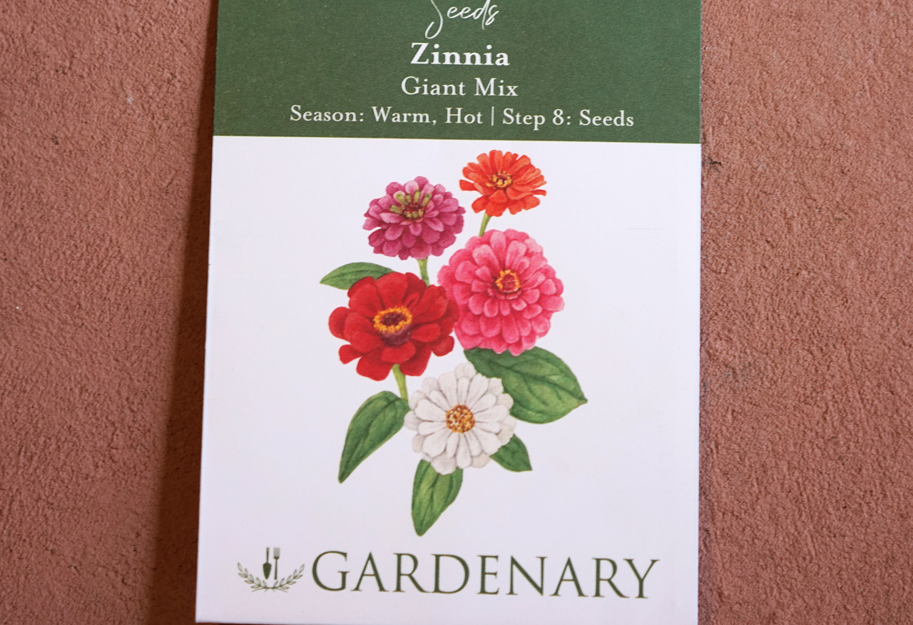 Giant Mix Zinnia Seeds