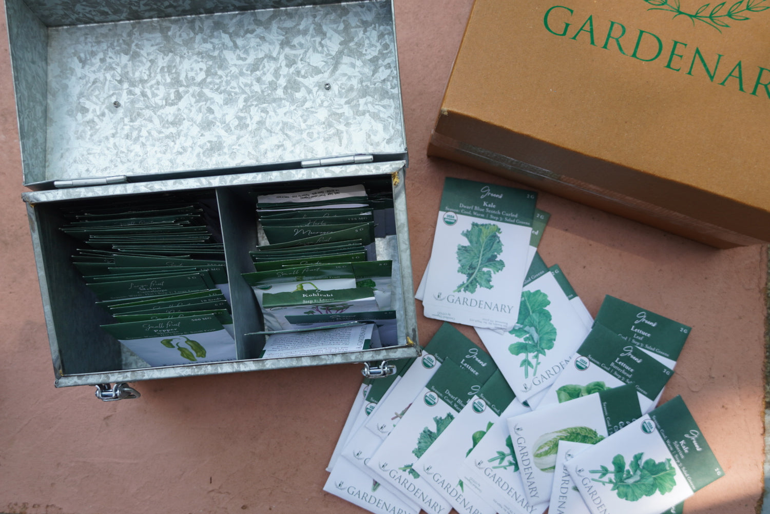 Galvanized Seed Storage Organizer