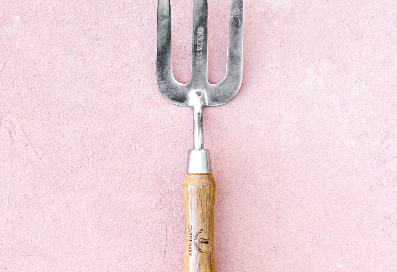 garden fork with medium handle