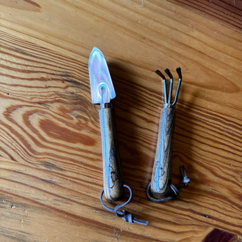 Copper-Plated Mini Trowel and Fork Set