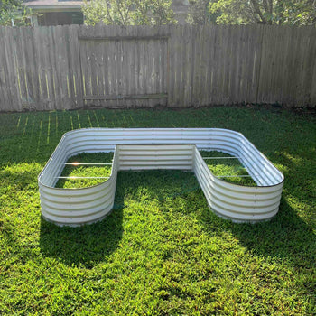 Tall U-Shaped Raised Garden Bed Kit 17" Tall- Large Size