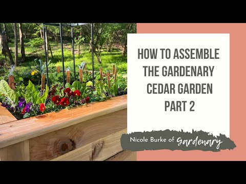 Cedar Raised Bed Gardens with Trim