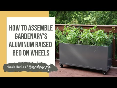 Aluminum Raised Bed on Wheels
