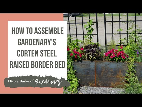 Corten Steel Border Raised Bed Garden