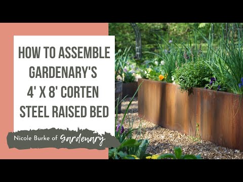 Corten Steel Raised Bed Garden