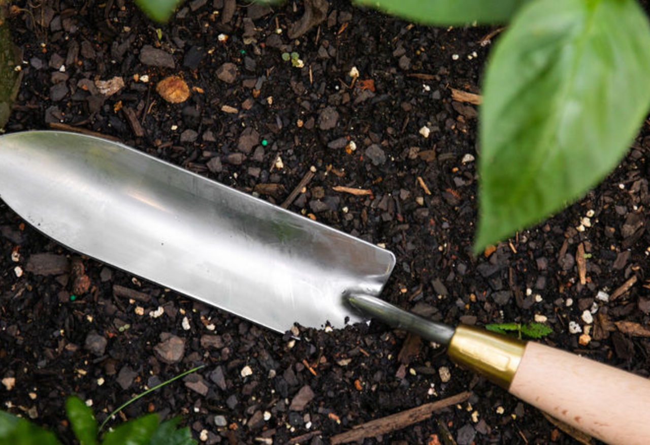 Stainless and Brass Garden Tool Set