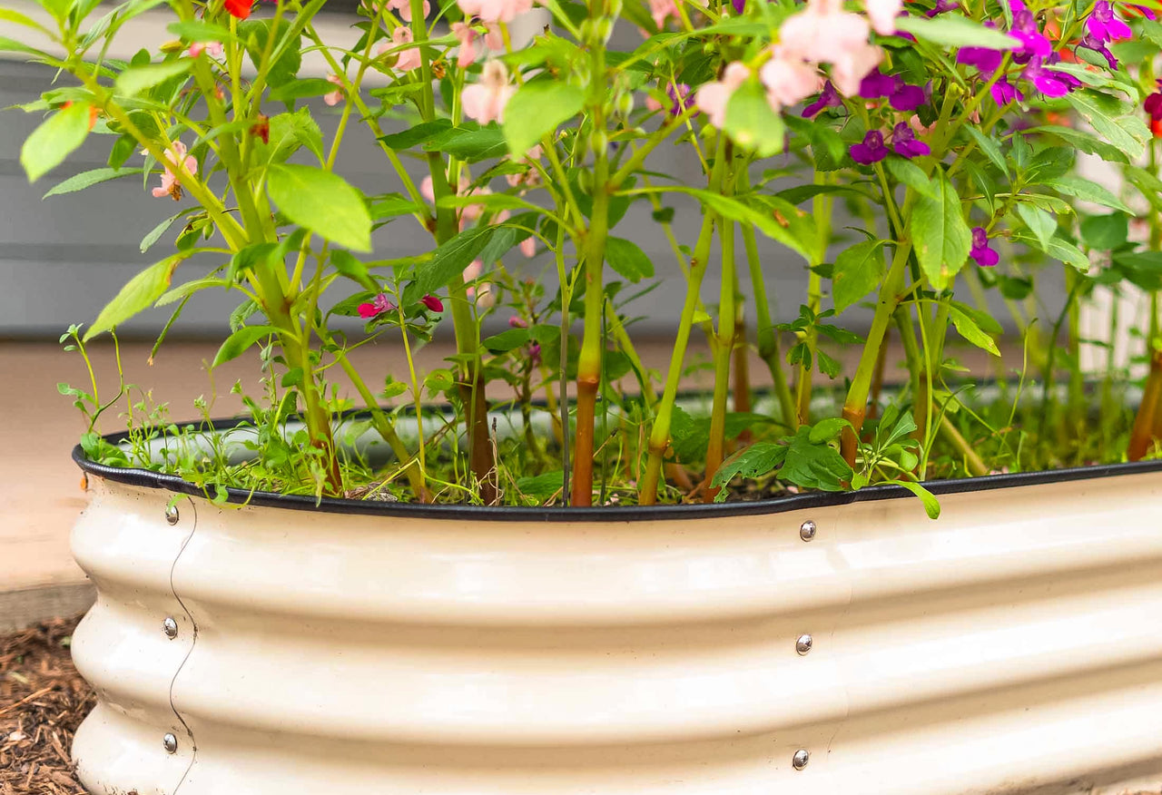 11" Tall 9 In 1 Large Modular Metal Raised Garden Bed Kit