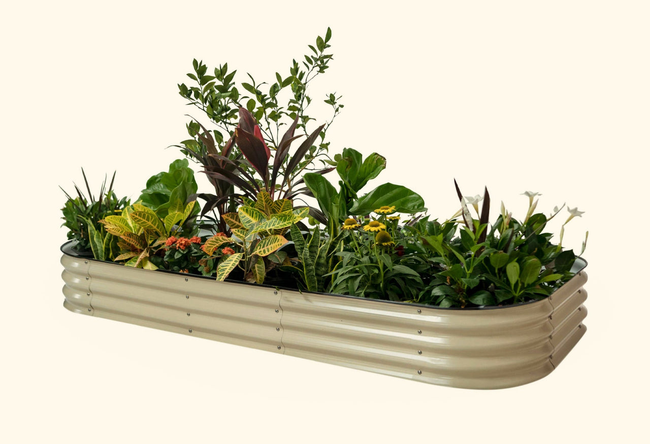 11" Tall 10 In 1 Jumbo Modular Metal Raised Garden Bed Kit