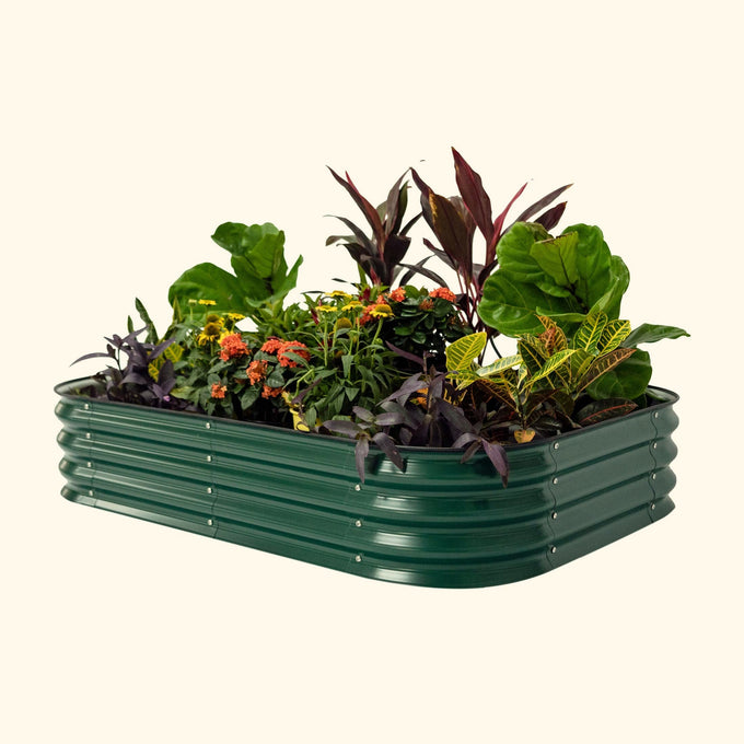 Medium Modular Metal Raised Garden Bed Kit 11" Tall 6 In 1