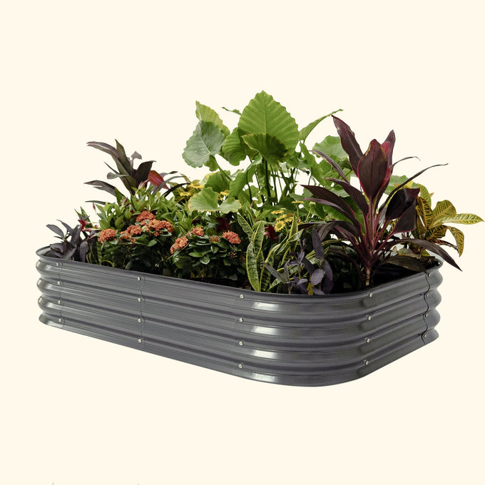 Medium Modular Metal Raised Garden Bed Kit 11" Tall 6 In 1