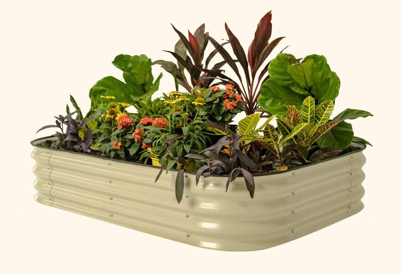 Medium Modular Metal Raised Garden Bed Kit 11" Tall 6 In 1