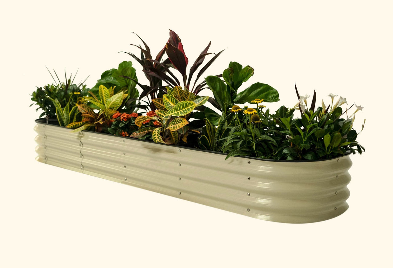 11" Tall 9 In 1 Large Modular Metal Raised Garden Bed Kit