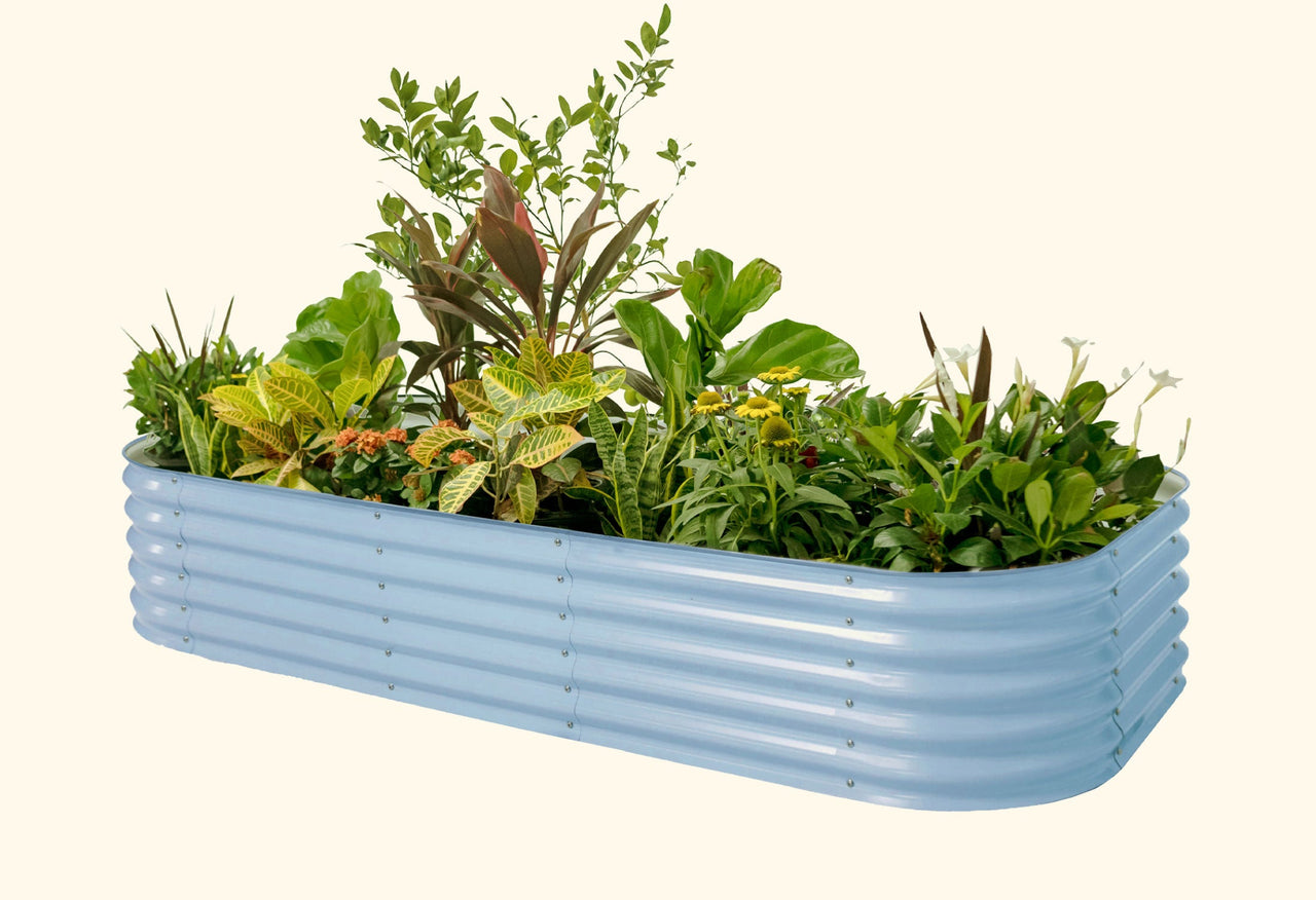 17" Tall 10 In 1 Jumbo Modular Metal Raised Garden Bed Kit
