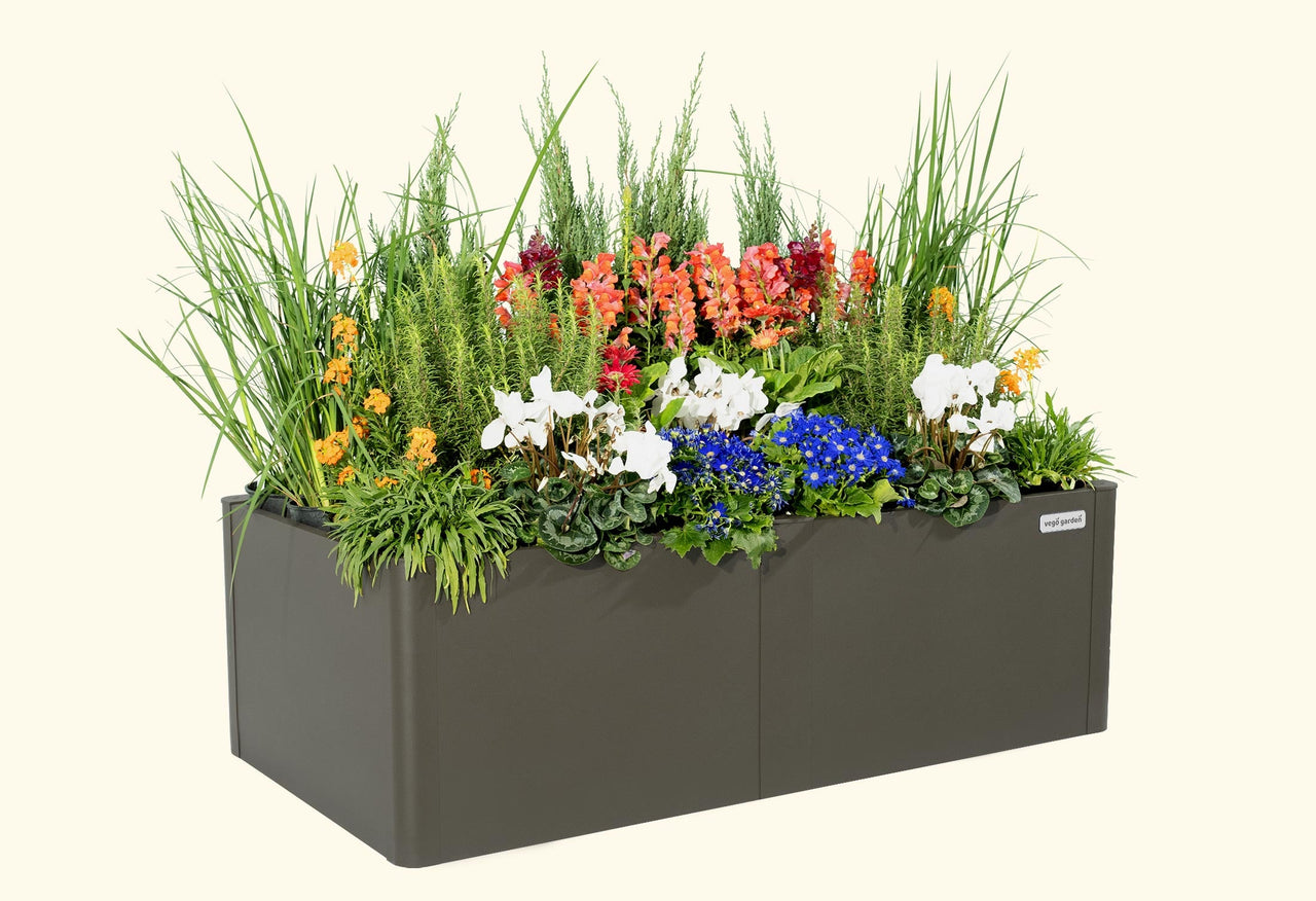Modern Metal Raised Garden Bed 53" x 27" x 17"