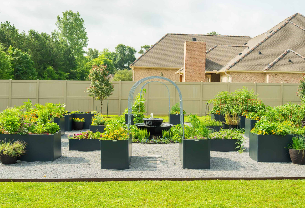 Extra Tall Modern Metal Raised Garden Bed 83" Lx 27" W x 32" H
