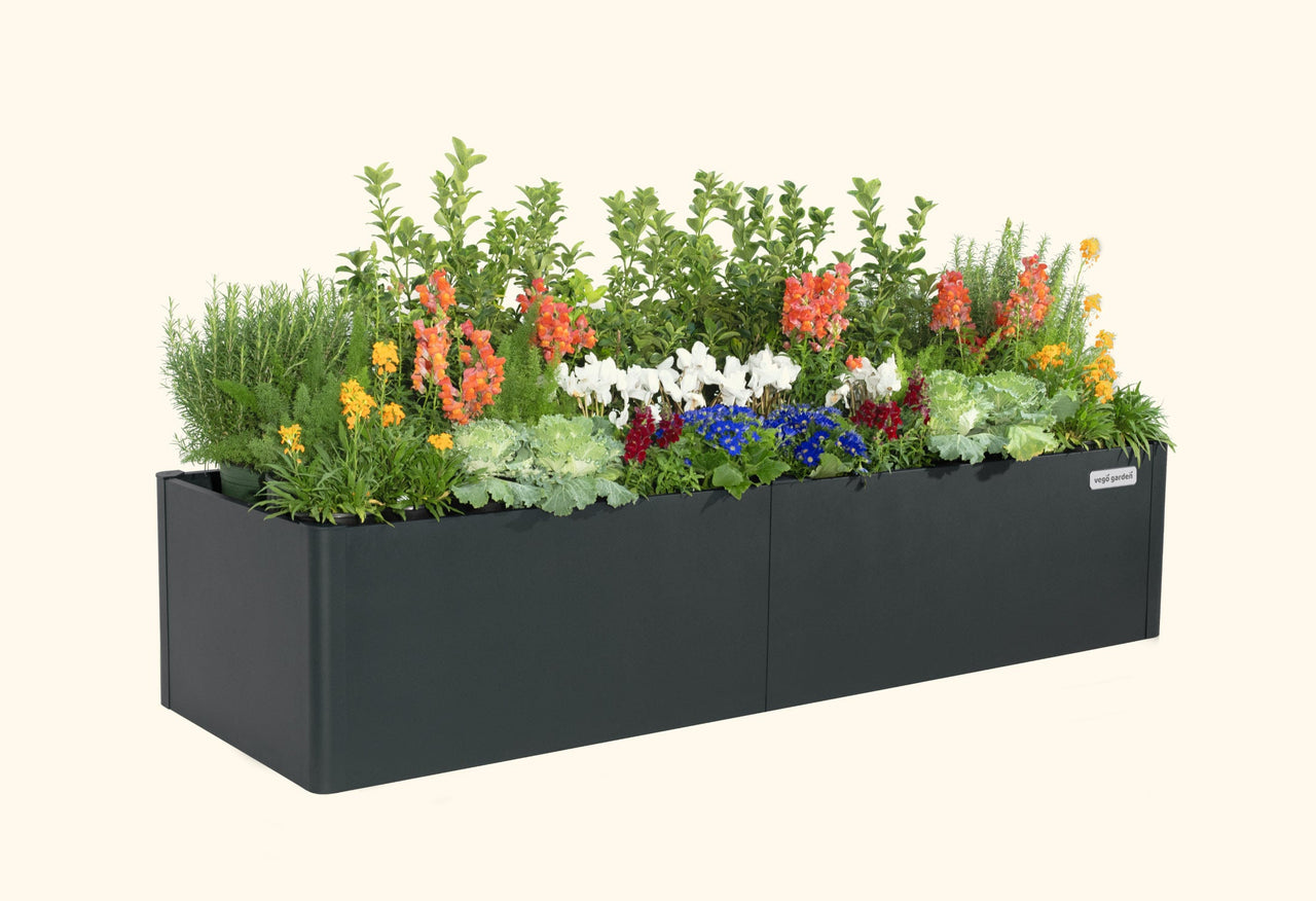 17" Tall Modern 27" x 83" Metal Raised Garden Bed