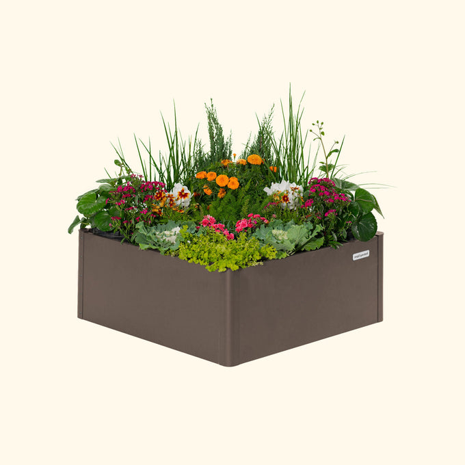 Modern Metal Raised Garden Bed 42" L x 42" W x 17"H