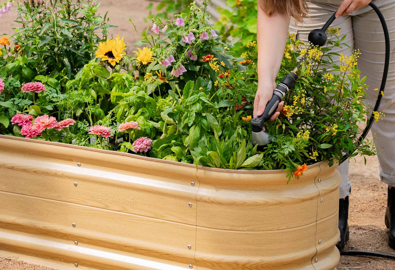 Large Novel Modular Metal Raised Garden Bed Kit 17" Tall 9 In 1