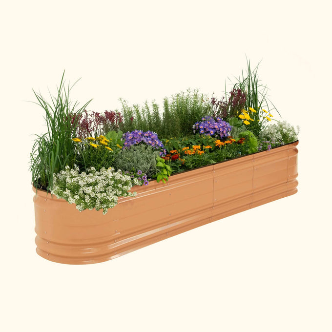 Large Novel Modular Metal Raised Garden Bed Kit 17" Tall 9 In 1
