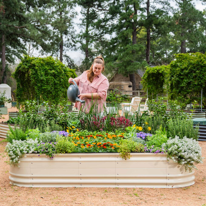 Large Novel Modular Metal Raised Garden Bed Kit 17" Tall 9 In 1
