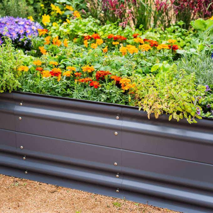 Large Novel Modular Metal Raised Garden Bed Kit 17" Tall 9 In 1