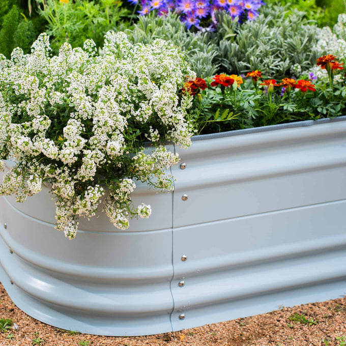 Large Novel Modular Metal Raised Garden Bed Kit 17" Tall 9 In 1