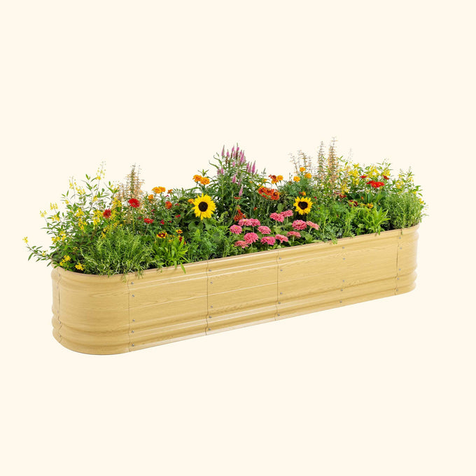Large Novel Modular Metal Raised Garden Bed Kit 17" Tall 9 In 1