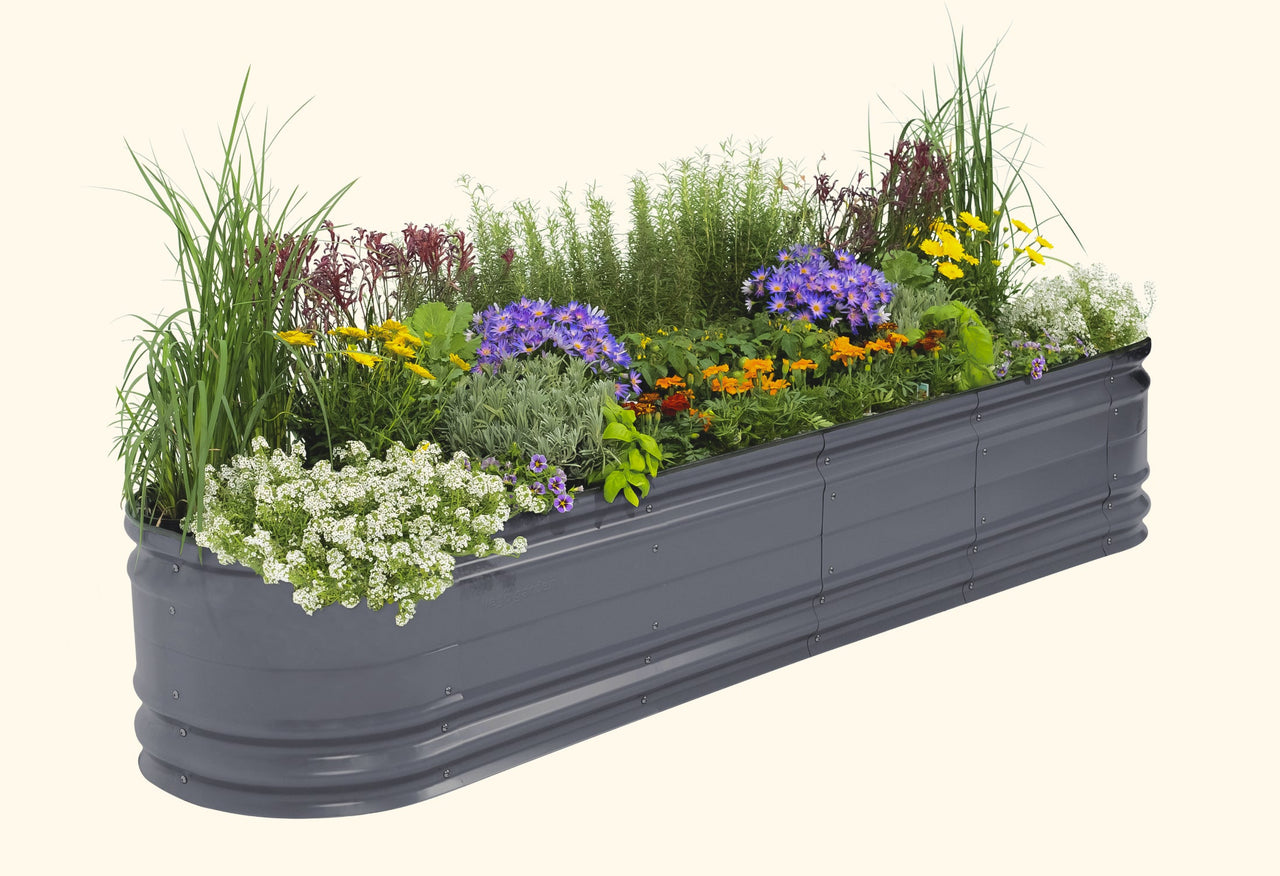 Large Novel Modular Metal Raised Garden Bed Kit 17" Tall 9 In 1