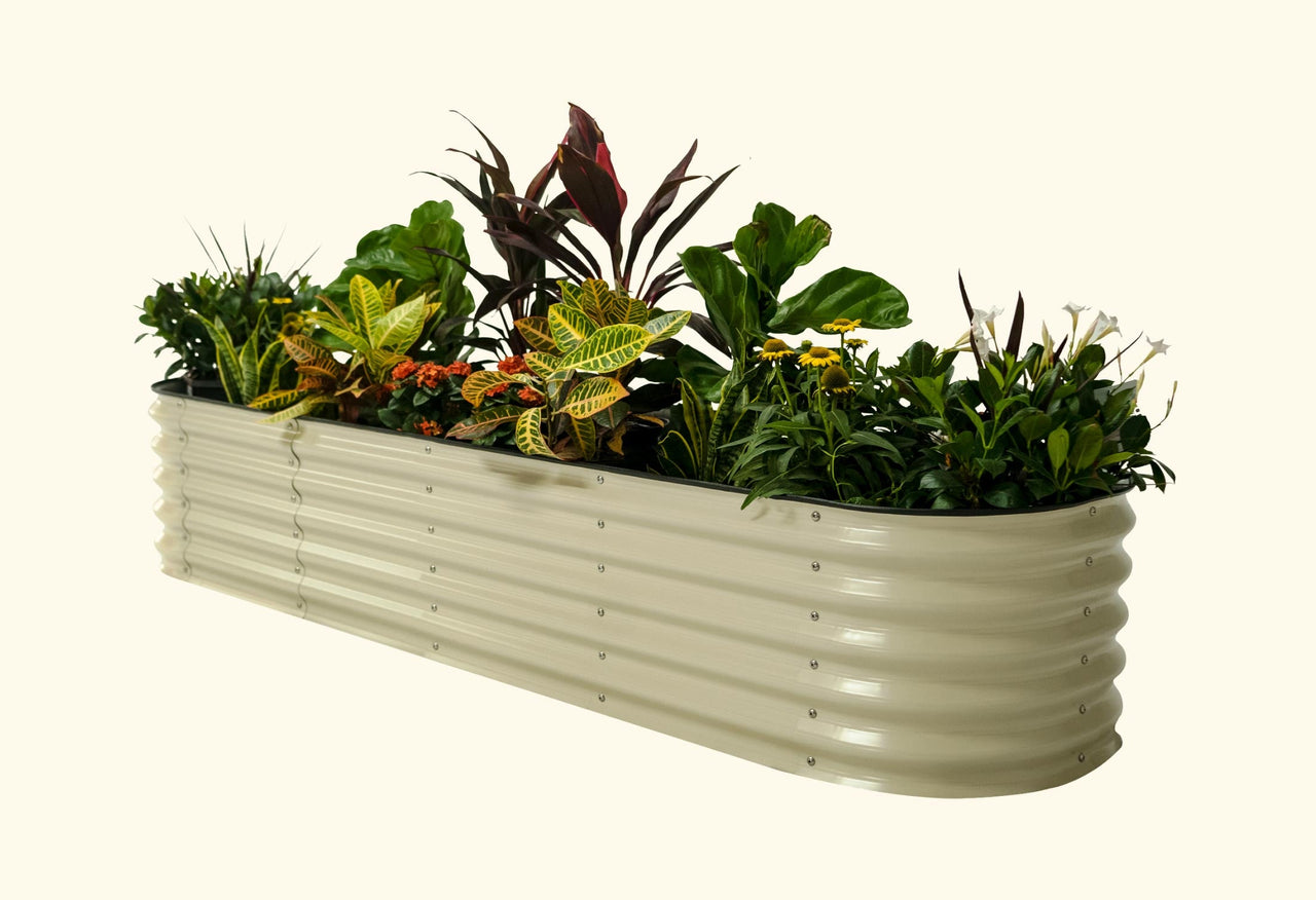 17" Tall 9 In 1 Large Modular Metal Raised Garden Bed Kit