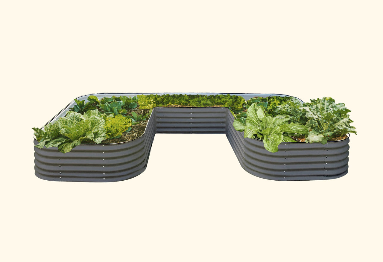 U-Shaped Raised Garden Bed Kit17" Tall - Jumbo Size