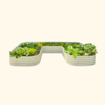 U-Shaped Raised Garden Bed Kit17" Tall - Jumbo Size
