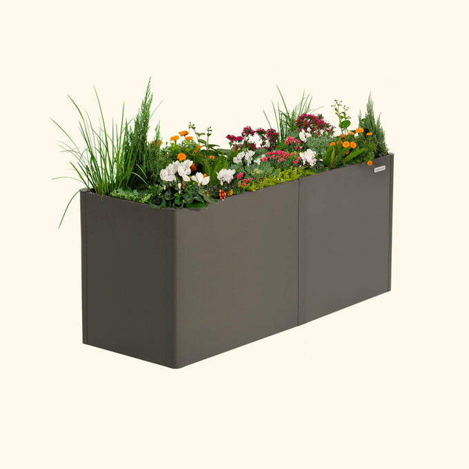 Extra Tall Modern Metal Raised Garden Bed 83" Lx 27" W x 32" H