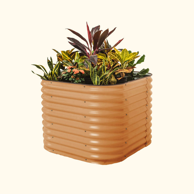 Small Modular Metal Raised Garden Bed Kit 32" Extra Tall 4 In 1