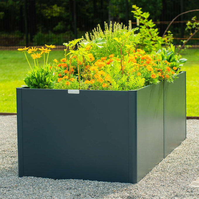 Extra Tall Modern Metal Raised Garden Bed 83" L x 42" W x 32" H