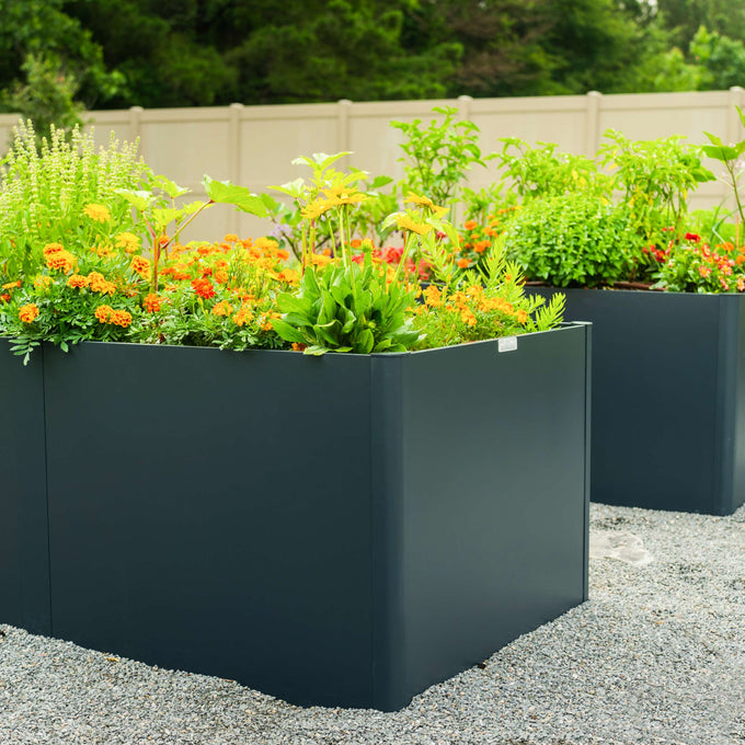 Extra Tall Modern Metal Raised Garden Bed 83" L x 42" W x 32" H