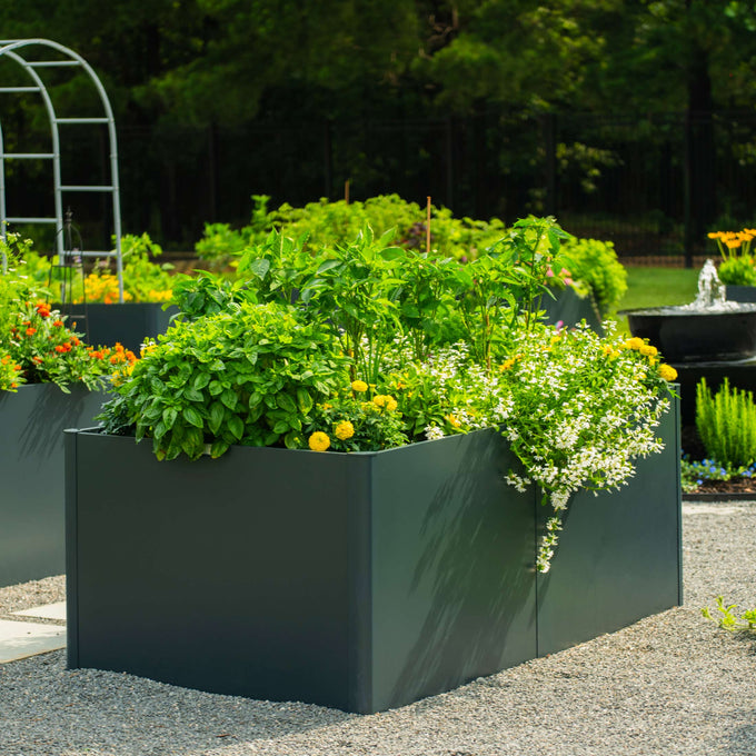 Extra Tall Modern Metal Raised Garden Bed 83" L x 42" W x 32" H