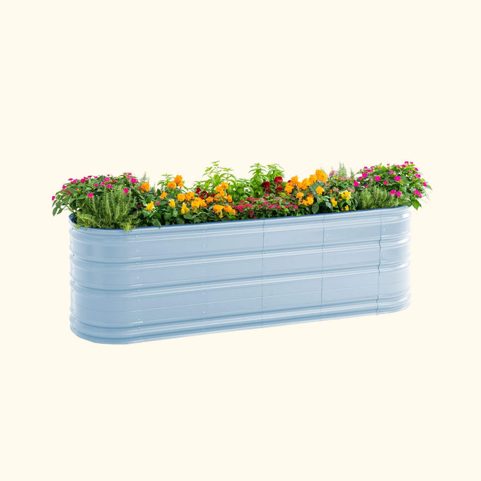 Large Novel Modular Metal Raised Garden Bed Kit 32" Tall 9 In 1
