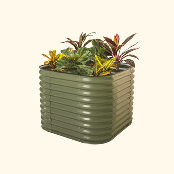 Small Modular Metal Raised Garden Bed Kit 32" Extra Tall 4 In 1